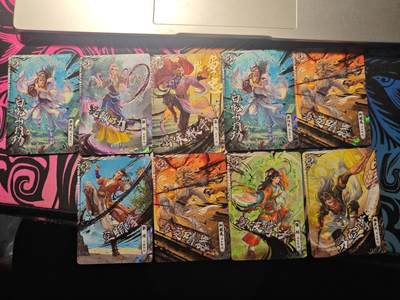 卡牌实验室开始第十次实验 - 卡游金庸侠客令白虎卡×9