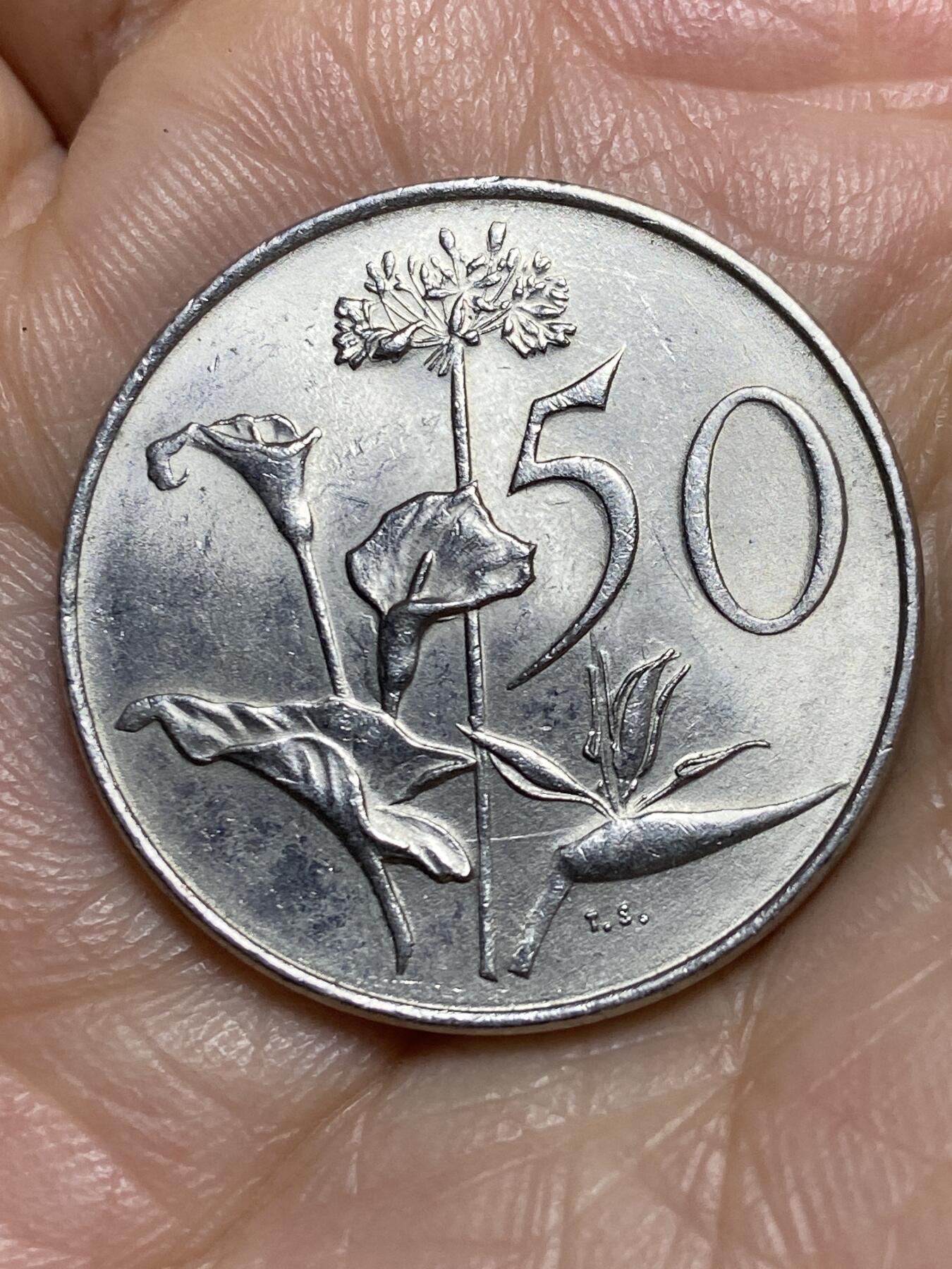 2026年第一场(总第一百七十场）外国好品散币场(免佣金) 南非🇿🇦1977年50分(独立后第七套)