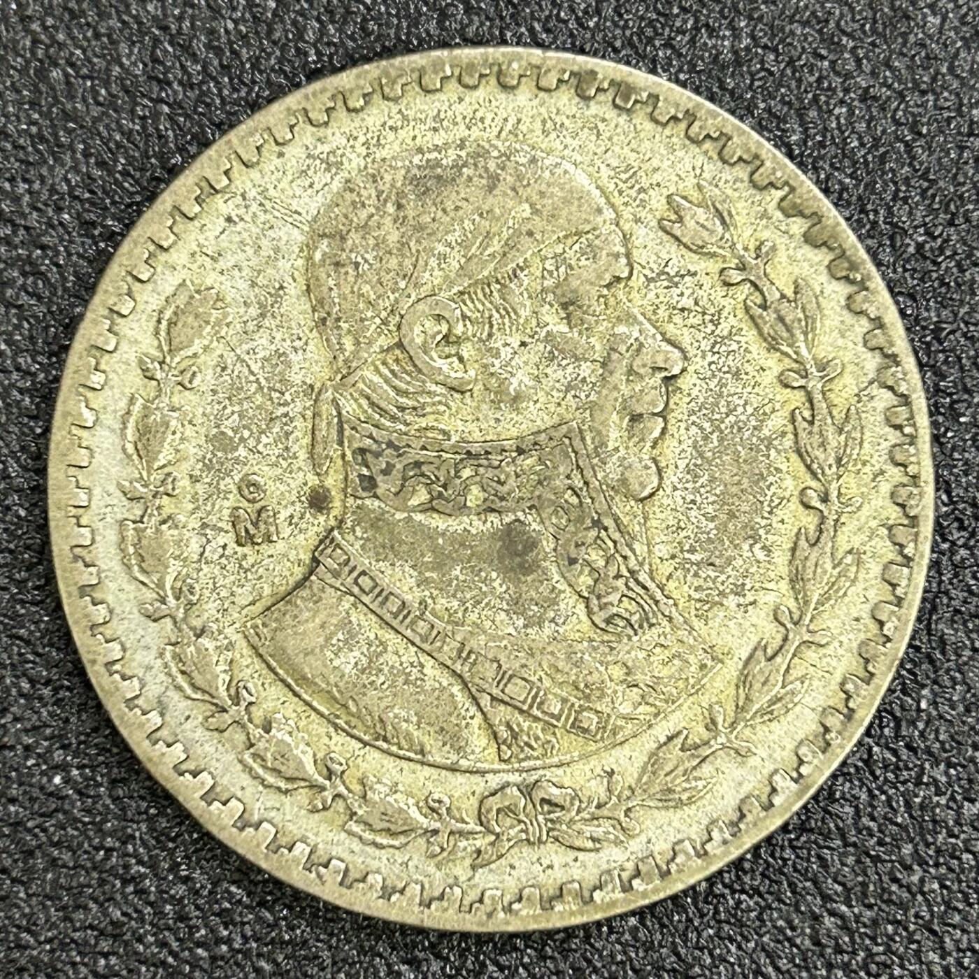 西秦中古拍卖第七十一期 墨西哥1961年1比索银币 重15.8克