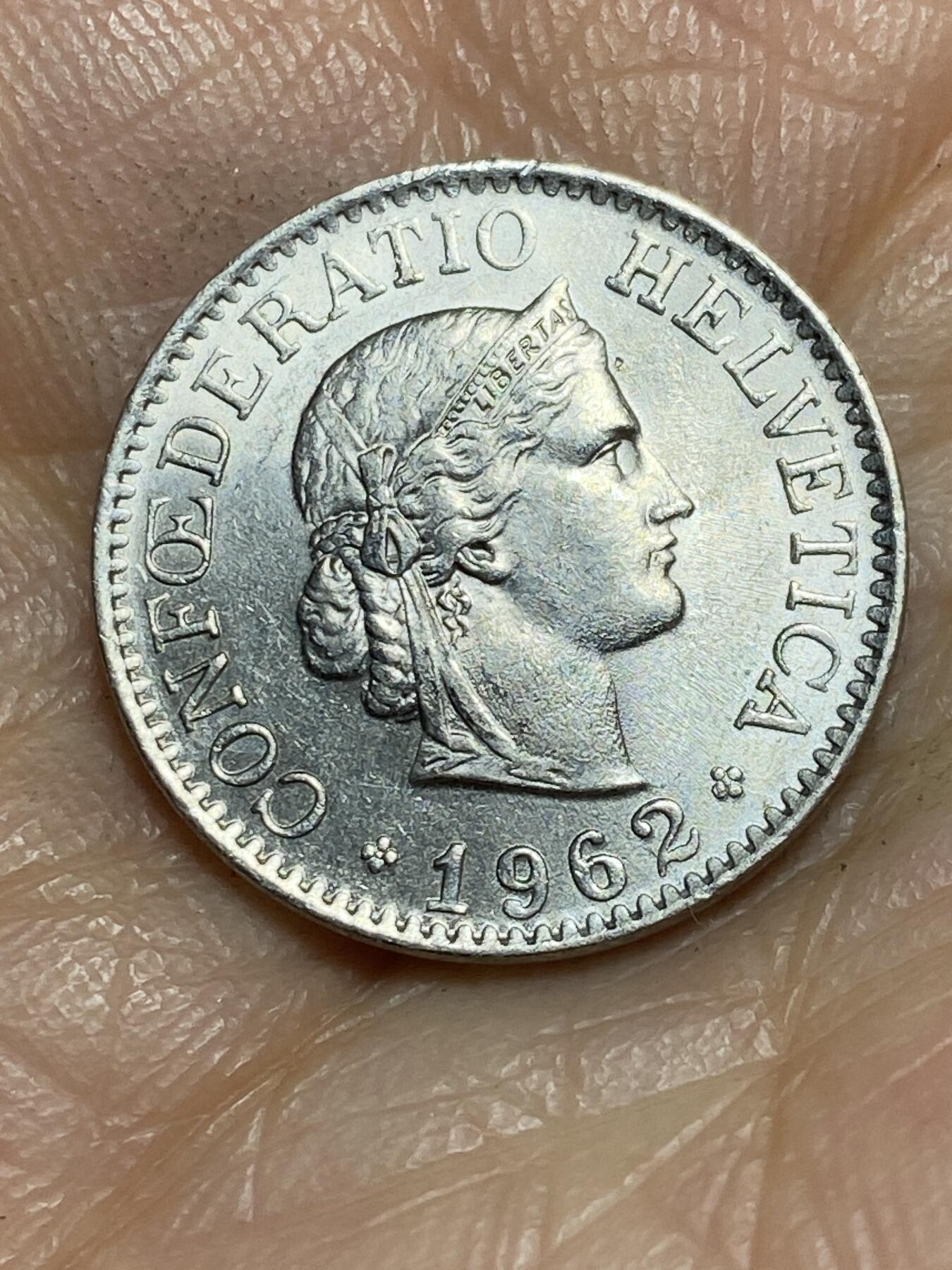 2026年第一场(总第一百七十场）外国好品散币场(免佣金) 瑞士🇨🇭1962年10拉彭(第二版，B标伯尔尼造)