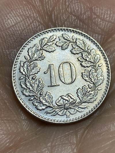 2026年第一场(总第一百七十场）外国好品散币场(免佣金) - 瑞士🇨🇭1962年10拉彭(第二版，B标伯尔尼造)