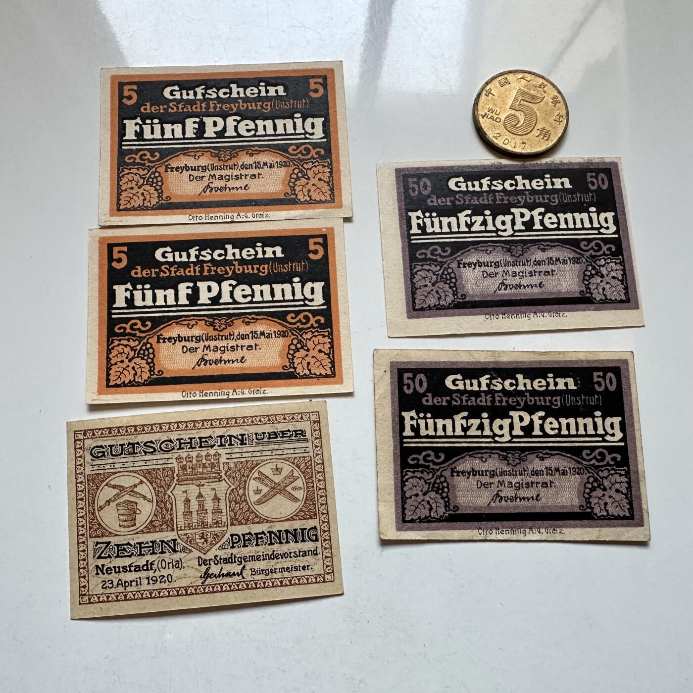 🌹外币初藏🌹🐯2025年第147场  每周二四六晚8️⃣点 接代拍 德国一战时期紧急币—17