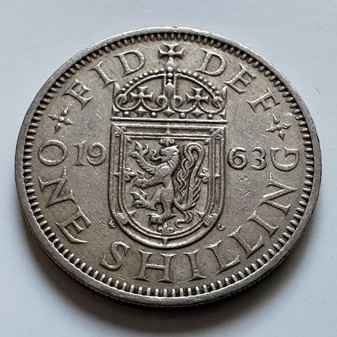 🌹外币初藏🌹🐯2025年第147场  每周二四六晚8️⃣点 接代拍 英国1963年一先令