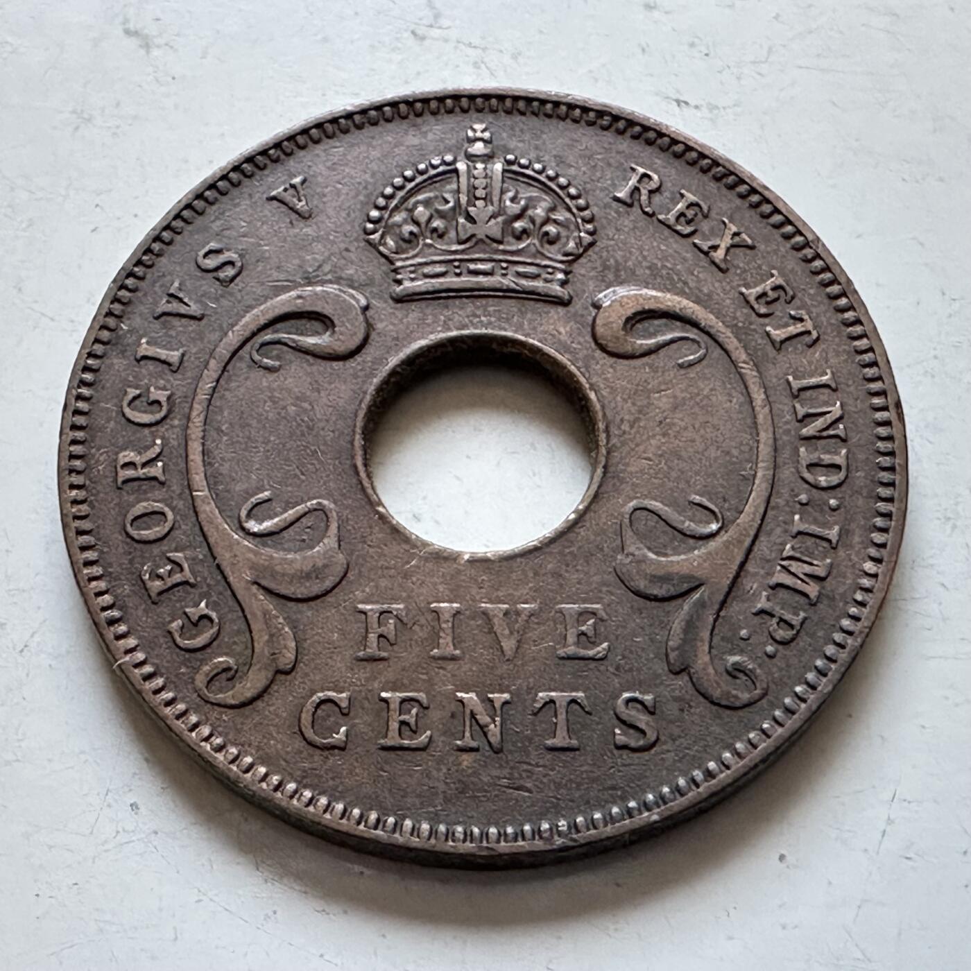 🌹外币初藏🌹🐯2025年第147场  每周二四六晚8️⃣点 接代拍 英属东非1928年五分