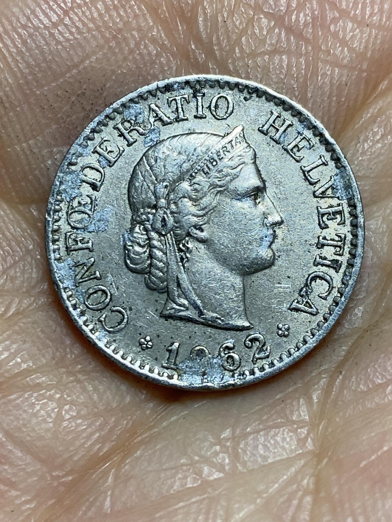 2026年第一场(总第一百七十场）外国好品散币场(免佣金) 瑞士🇨🇭1962年10拉彭(第二版，B标伯尔尼造)