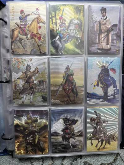 卡牌限时028期专场（24号晚21点30截拍） - 青笺绘，粗闪水浒大全套，共146张套内卡，送9张解锁卡。