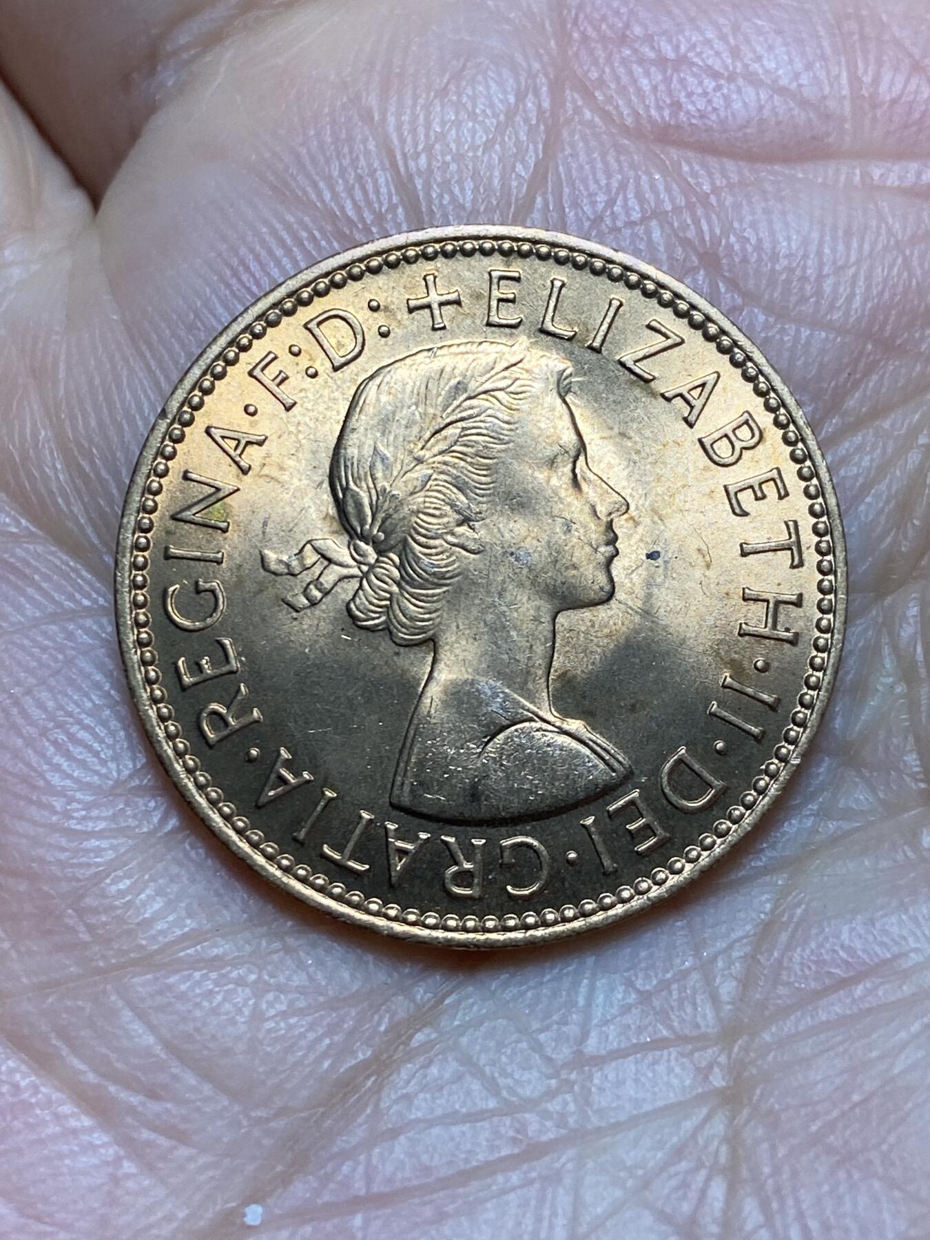 2026年第一场(总第一百七十场）外国好品散币场(免佣金) 原光好品–英国🇬🇧1967年半便士(伊丽莎白二世青年桂冠第二版，普制币关门年)