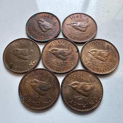 🌹外币初藏🌹🐯2025年第147场  每周二四六晚8️⃣点 接代拍 - 英国乔六一法新七枚 多年份 带光品相