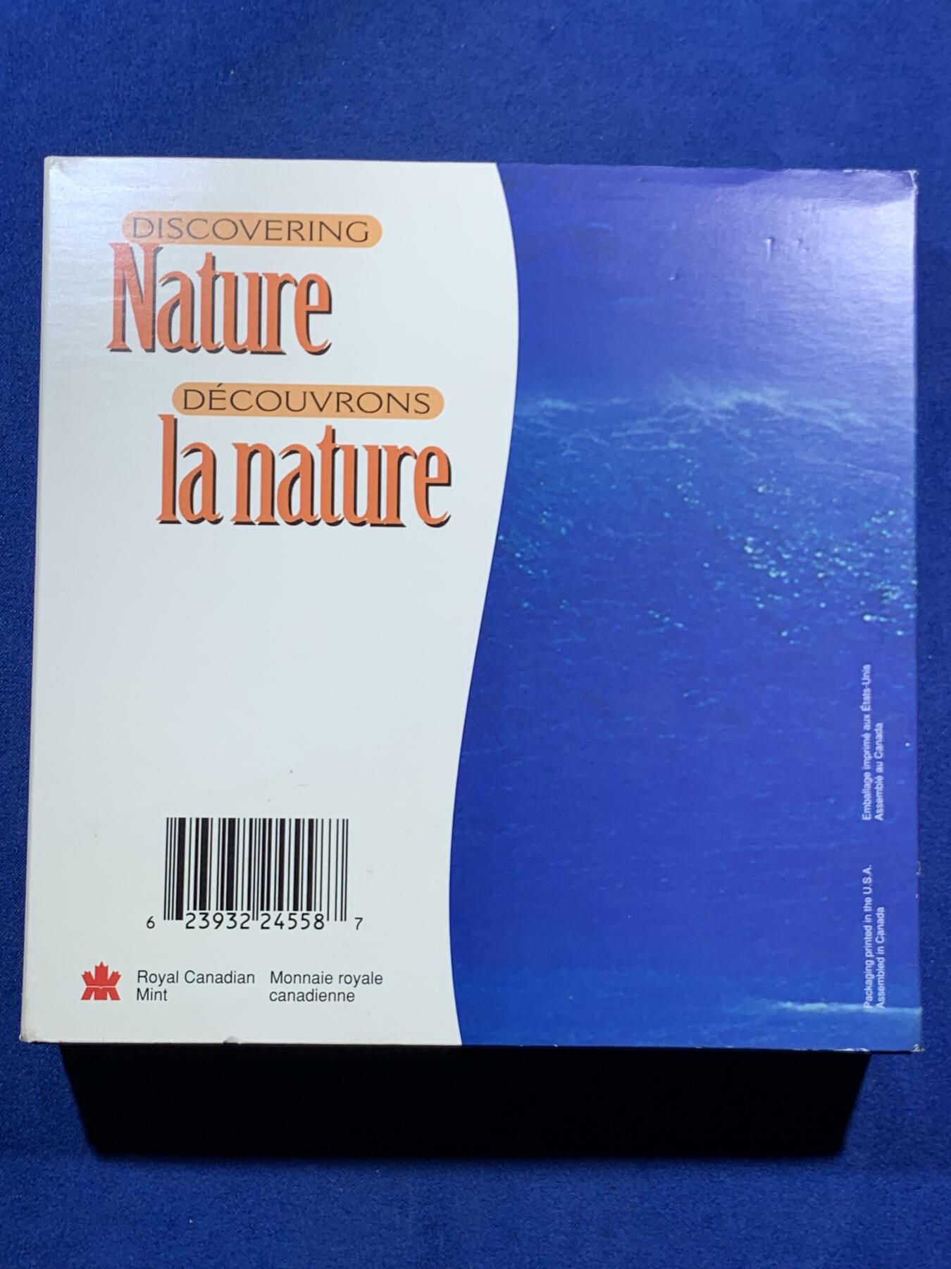 《竞宝斋》第452场 周日，周一 2场连拍 （全场包邮，欢迎送拍） 加拿大1998年50分X4精制银币套 海洋巨兽-虎鲸/座头鲸/白鲸/蓝鲸 9.3克X4枚 925银 盒证全