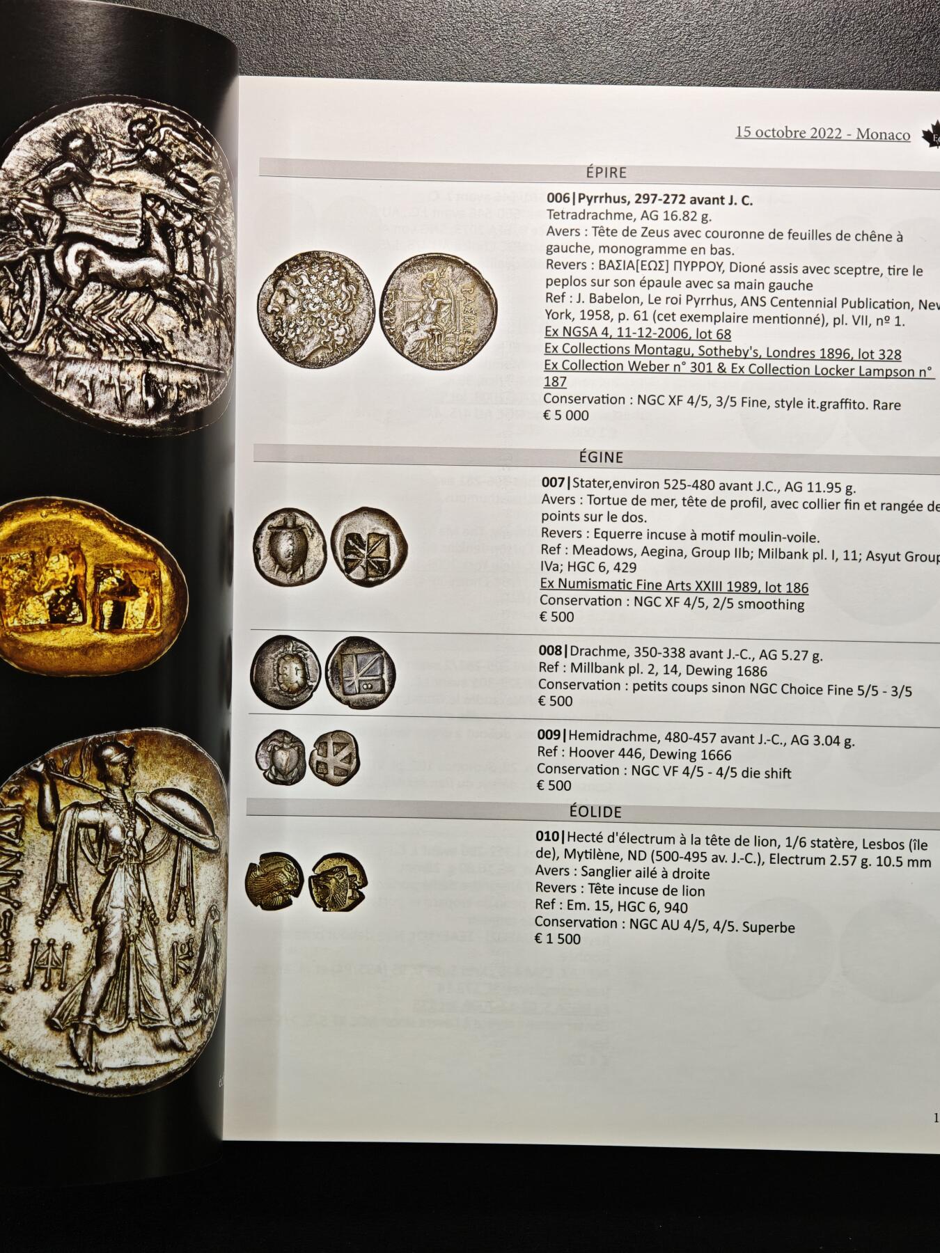 【德藏】世界币章拍卖第159期(元旦专场拍卖) 2022年 MONACO钱币拍卖会图录 全彩铜板纸印刷 全书约224页