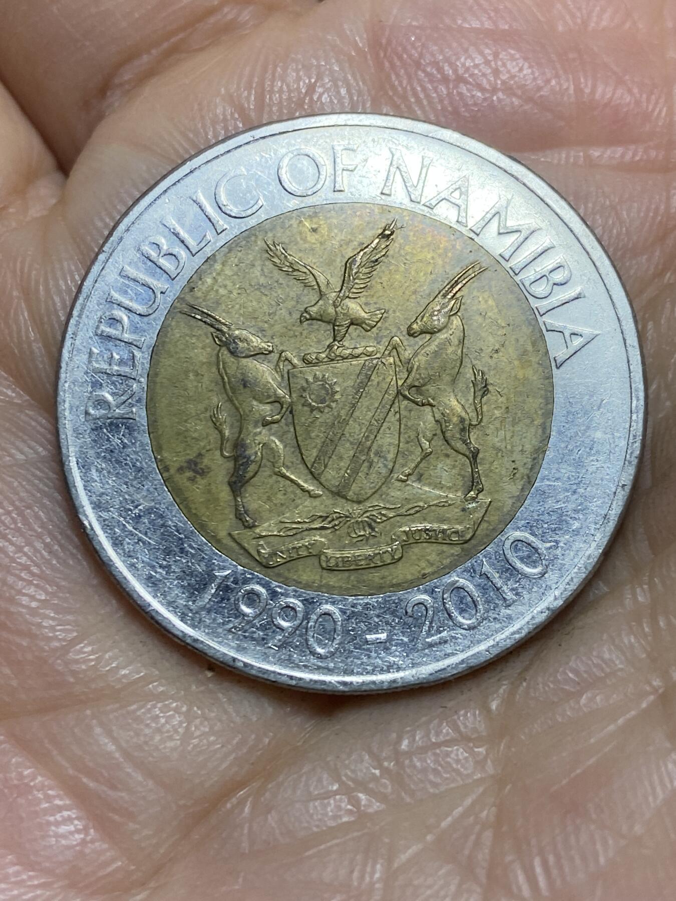 2026年第一场(总第一百七十场）外国好品散币场(免佣金) 纳米比亚🇳🇦2010年10元(纳米比亚银行成立20周年纪念币)