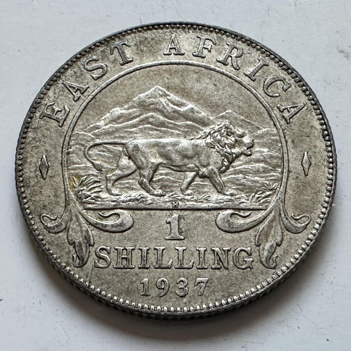 🌹外币初藏🌹🐯2025年第147场  每周二四六晚8️⃣点 接代拍 英属东非1937年1先令银币
