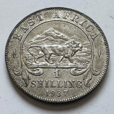🌹外币初藏🌹🐯2025年第147场  每周二四六晚8️⃣点 接代拍 - 英属东非1937年1先令银币