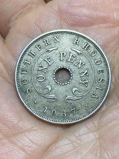 2026年第一场(总第一百七十场）外国好品散币场(免佣金) - 英属南罗得西亚1937年1便士(乔治六世加冕年，第一版首发年)
