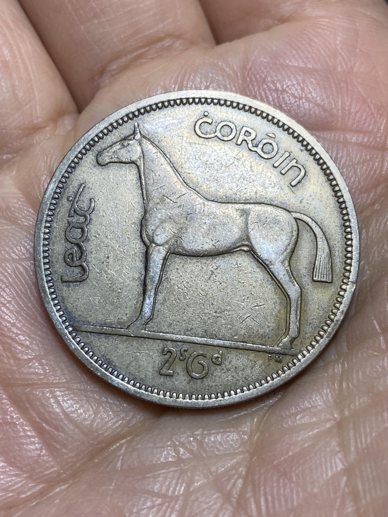 2026年第一场(总第一百七十场）外国好品散币场(免佣金) 爱尔兰🇮🇪1959年1/2克朗(等值2先令6便士，共和国时期第一套第二版)