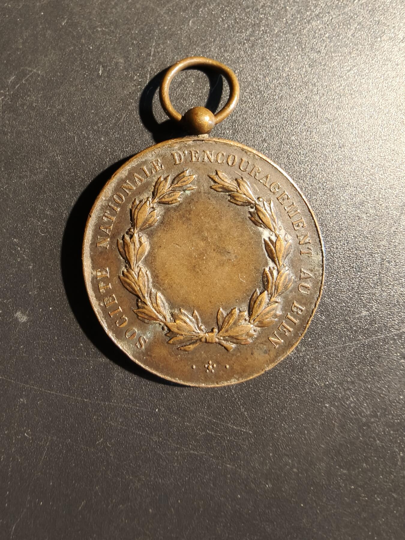 老王徽章第172期 法国铜级国家鼓励行善协会奖章     无绶带