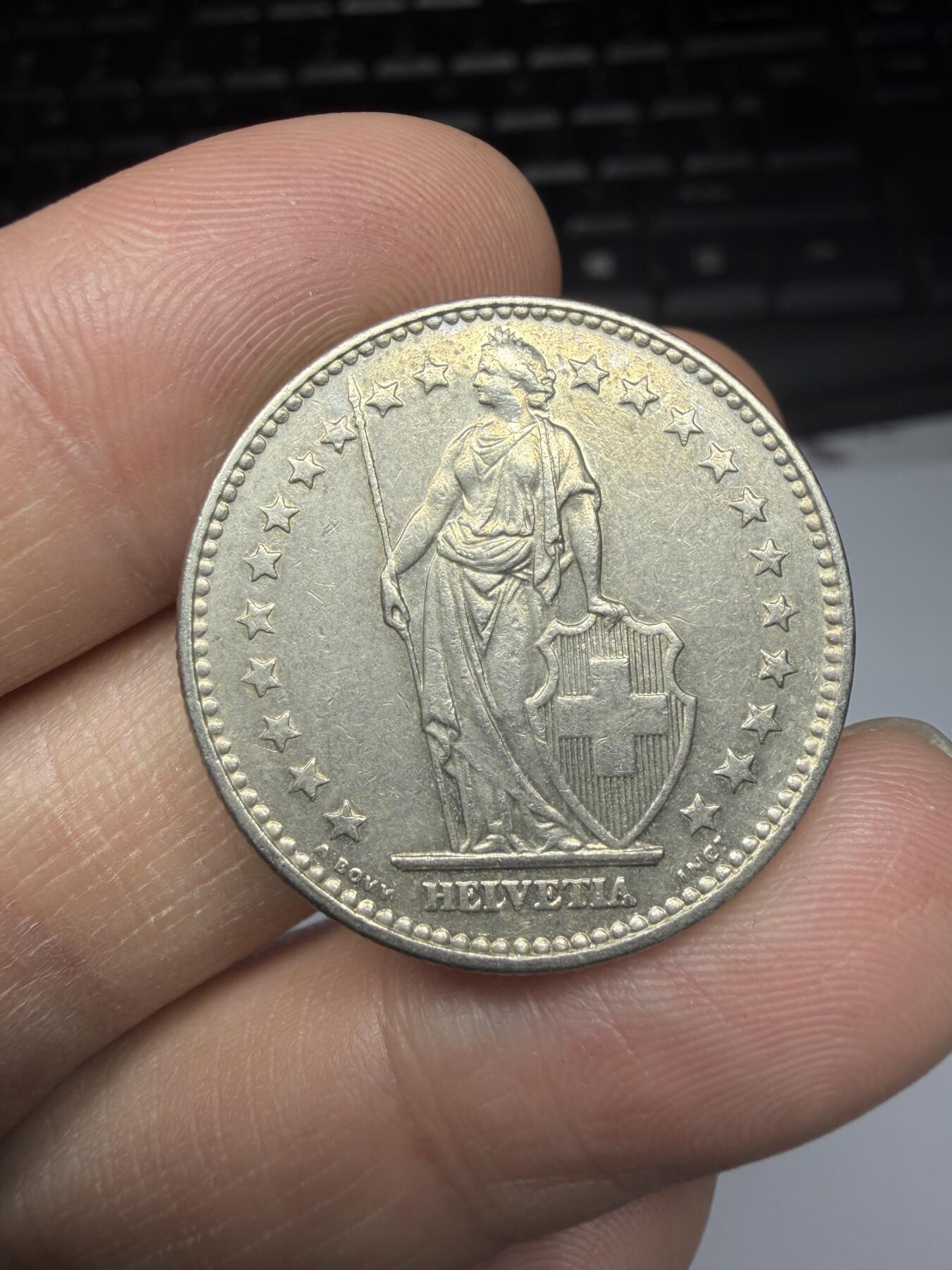 2025年集古藏今外币拍卖第十一期-第5场—（总第295拍），可以寄存60天，满160元包邮。 1968年瑞士2法郎