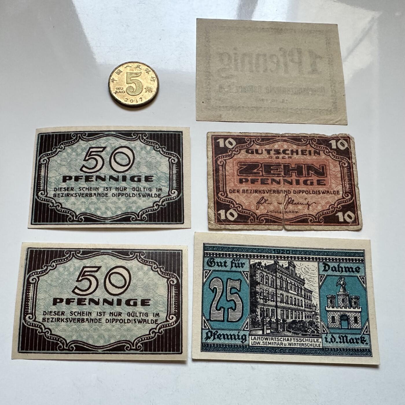 🌹外币初藏🌹🐯2025年第147场  每周二四六晚8️⃣点 接代拍 德国一战时期紧急币—9