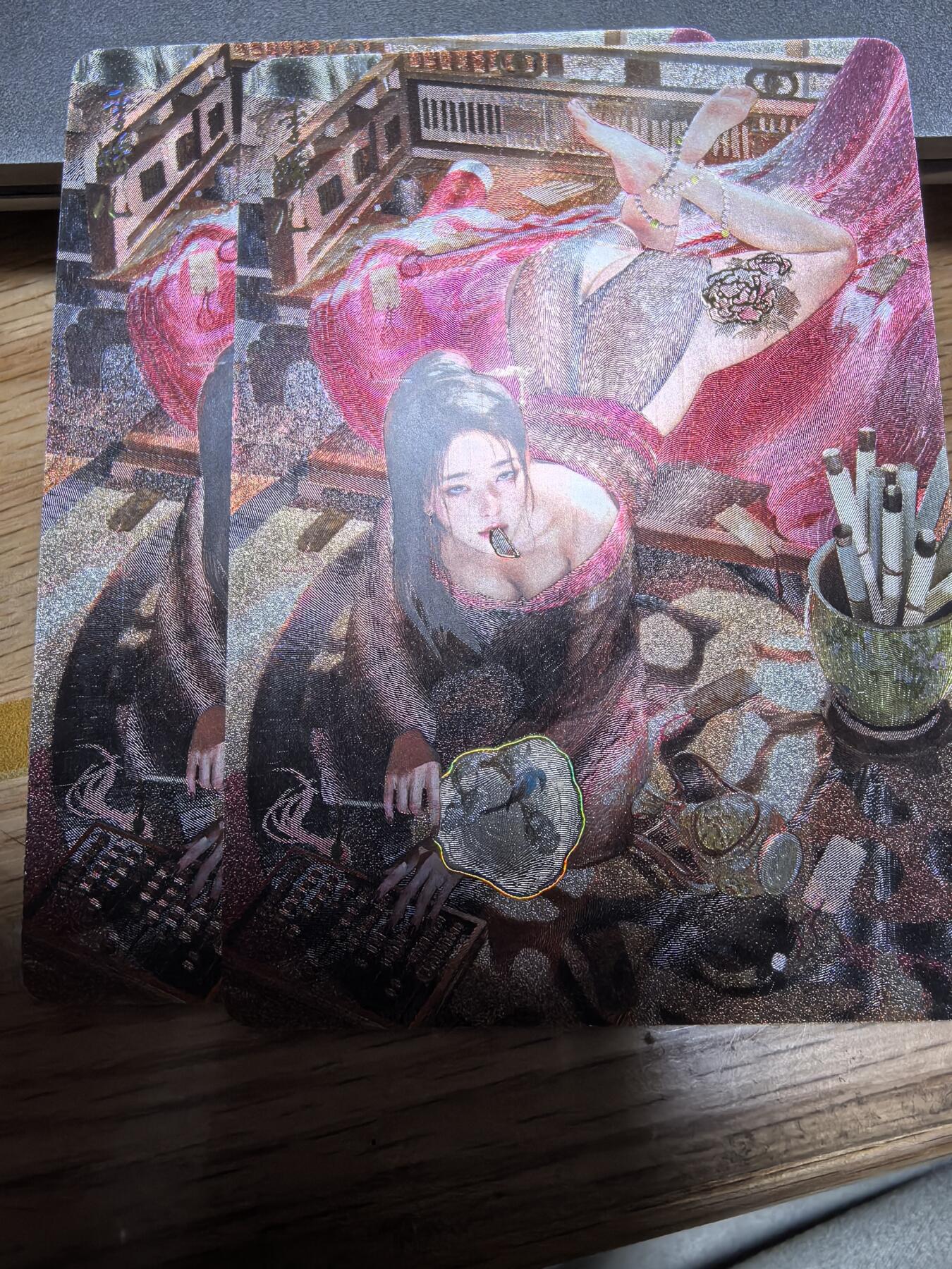 寸草不生拍卖 第十七期  焱卡文化燎原人间传刷子老师绘李娇儿幻彩折光双服饰2张