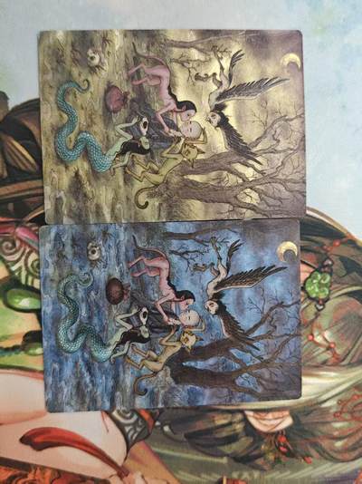 寸草不生拍卖 第十七期  - 昆仑万象 刘伟绘 聊斋 一对