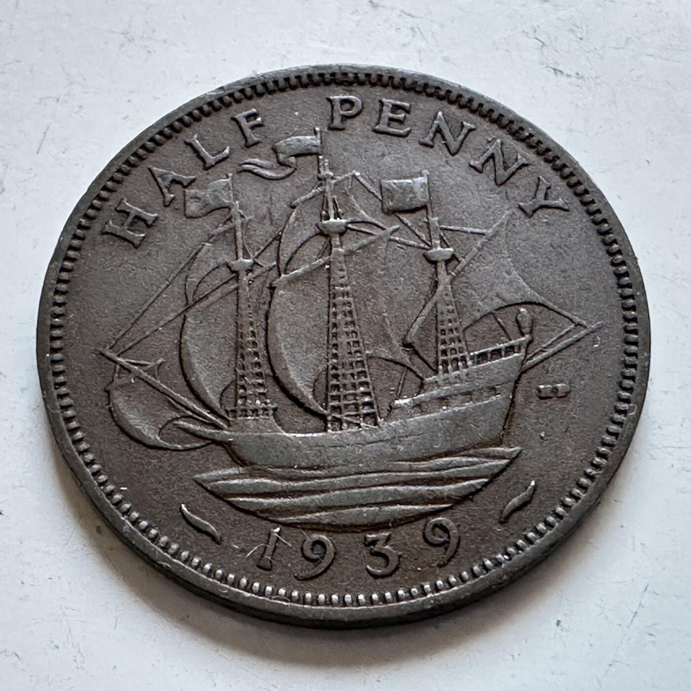 🌹外币初藏🌹🐯2025年第147场  每周二四六晚8️⃣点 接代拍 英国1939年半便士