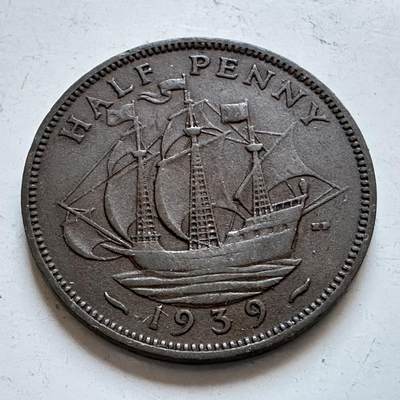 🌹外币初藏🌹🐯2025年第147场  每周二四六晚8️⃣点 接代拍 - 英国1939年半便士