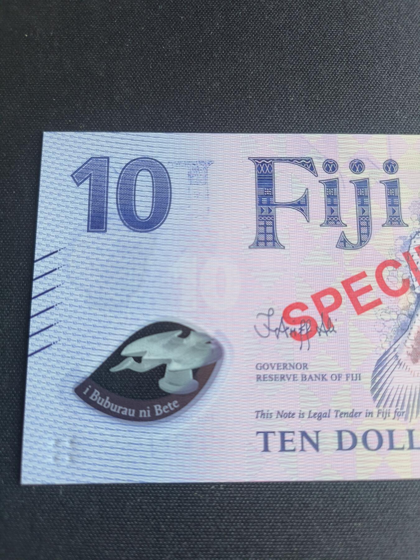 世界靓号纸钞第七十九期 2025年斐济5-10-20-50-100元 样票 超级靓号FJ888888 全新UNC 其中10还是多印 错版 可遇不可求