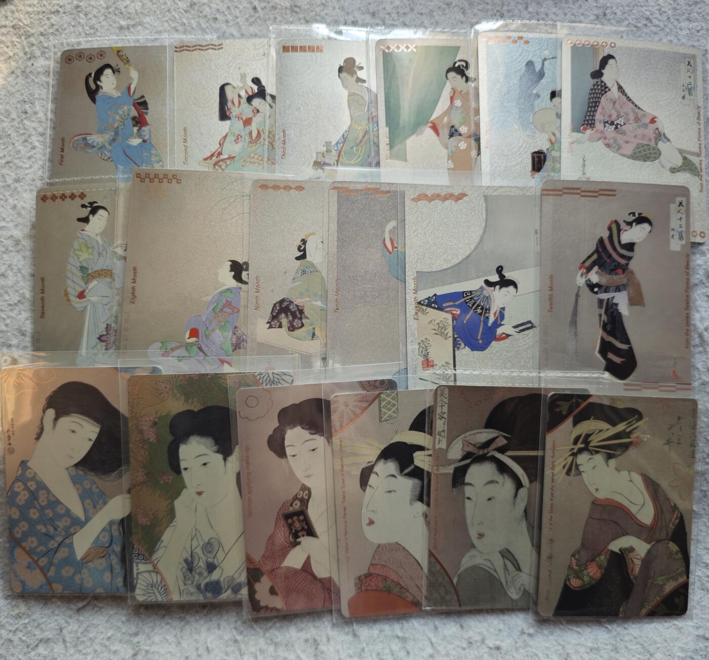 【随心含颖卡拍53期】卡游/集卡社/卡卡沃 抽卡机专场拍卖【无佣金】 卡游 大英博物馆绝版卡 美人卡18张