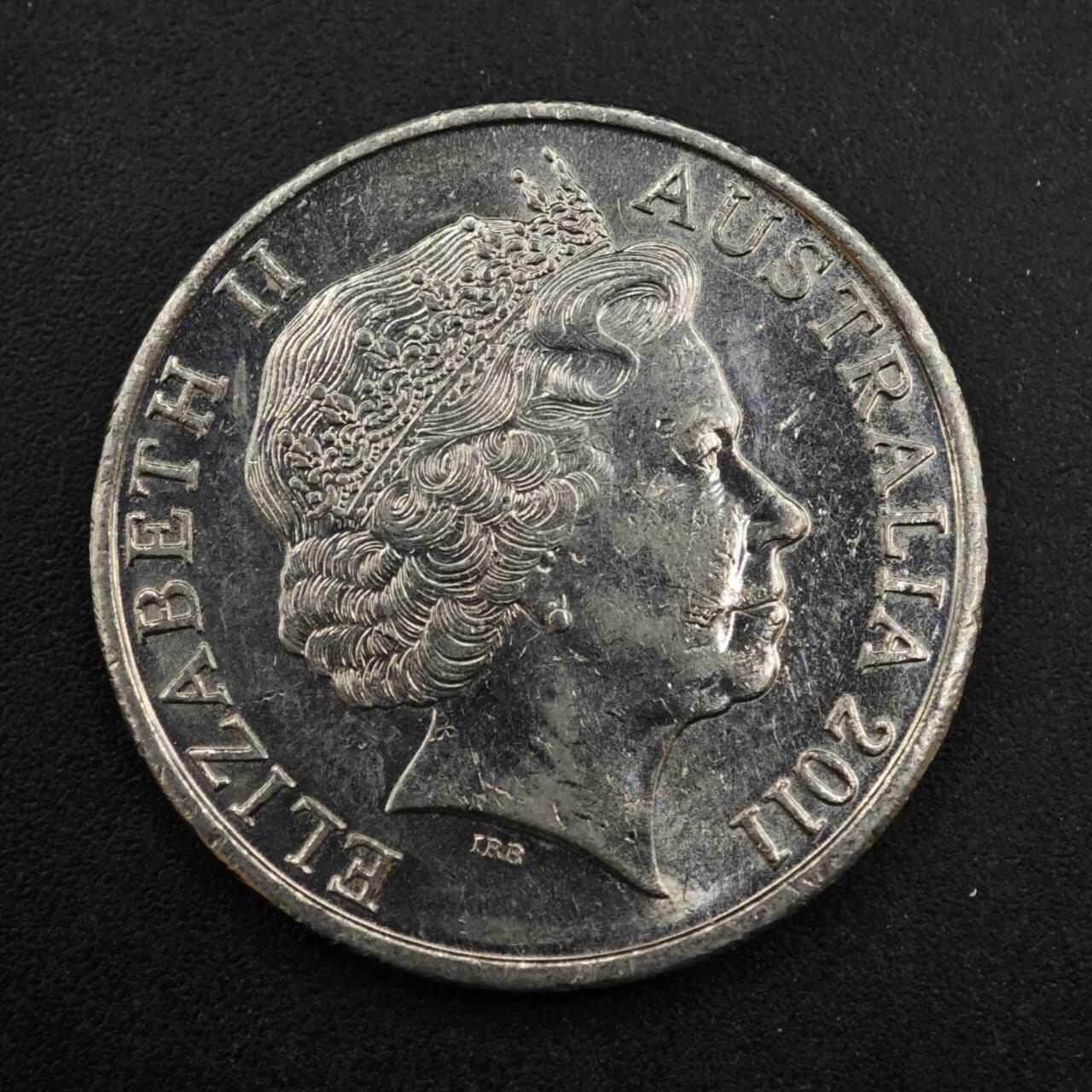 【淘币小摊】实时拍第八百三十七拍   散币银币场   满百包邮可预留二周 每周一统一发货   澳大利亚2011年威廉王子大婚20分纪念币