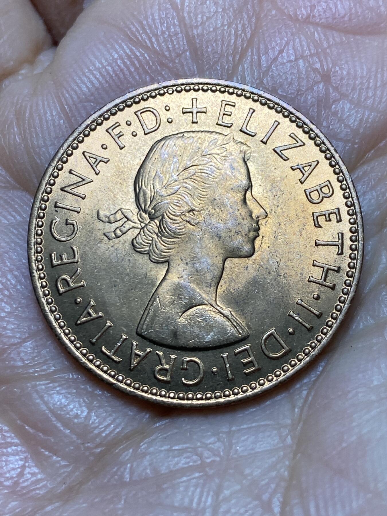 2026年第一场(总第一百七十场）外国好品散币场(免佣金) 原光好品–英国🇬🇧1967年半便士(伊丽莎白二世青年桂冠第二版，普制币关门年)