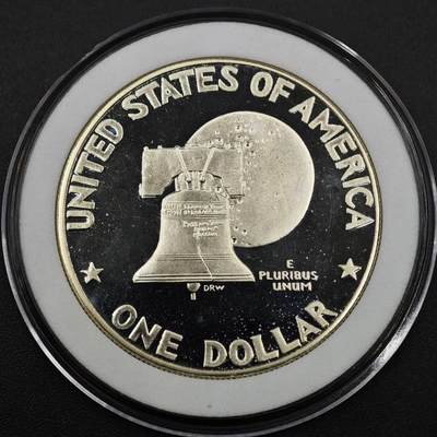 【淘币小摊】实时拍第八百三十七拍   散币银币场   满百包邮可预留二周 每周一统一发货   - 美国1976年建国200周年1元精制银币 参考银价192