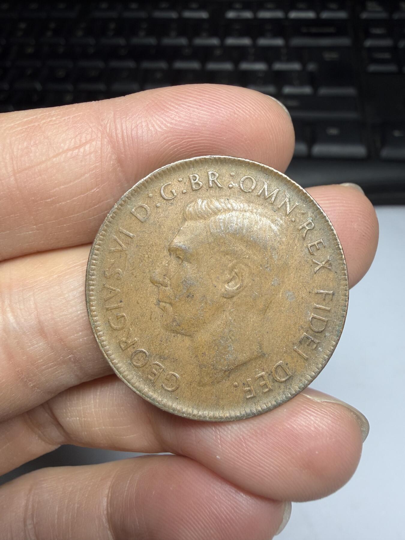 2025年集古藏今外币拍卖第十一期-第6场—（总第296拍），可以寄存60天，满160元包邮。 1950年澳大利亚1便士