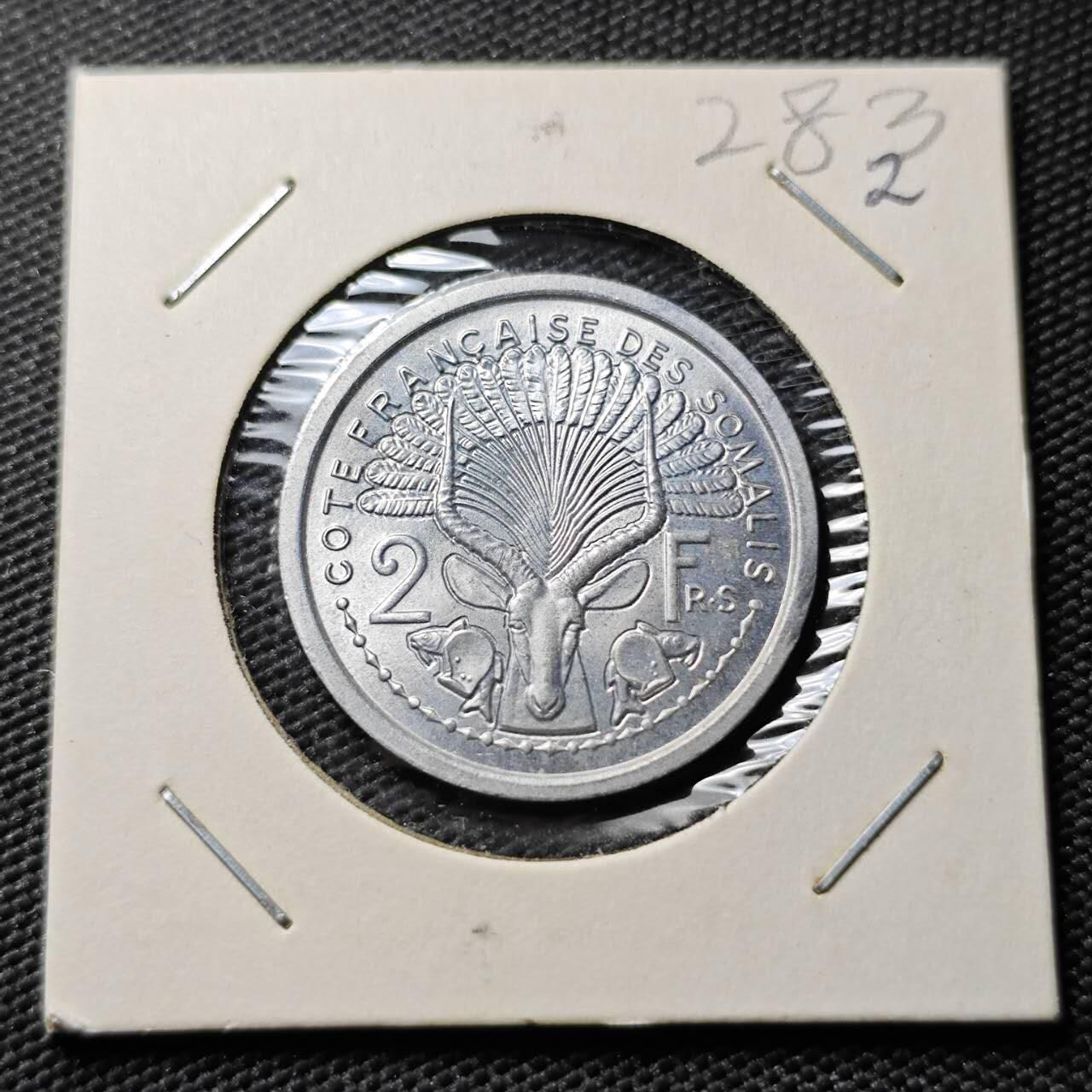 KK钱币收藏小铺 《套币 好品/批量散币专场》  2月预留时间 周末发货   1975法属伊萨2法郎 好品