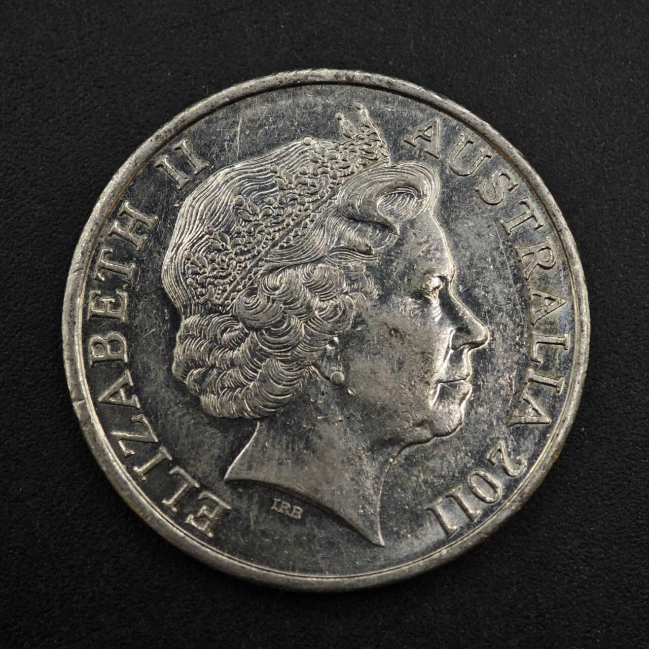 【淘币小摊】实时拍第八百三十七拍   散币银币场   满百包邮可预留二周 每周一统一发货   澳大利亚2011年国际志愿者年20分纪念币