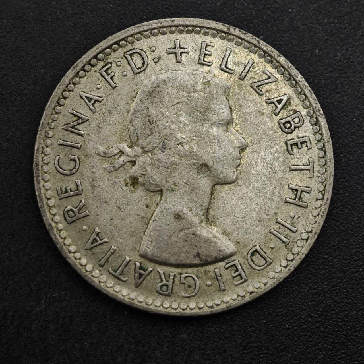 【淘币小摊】实时拍第八百三十七拍   散币银币场   满百包邮可预留二周 每周一统一发货   澳大利亚1960年绵羊一先令银币