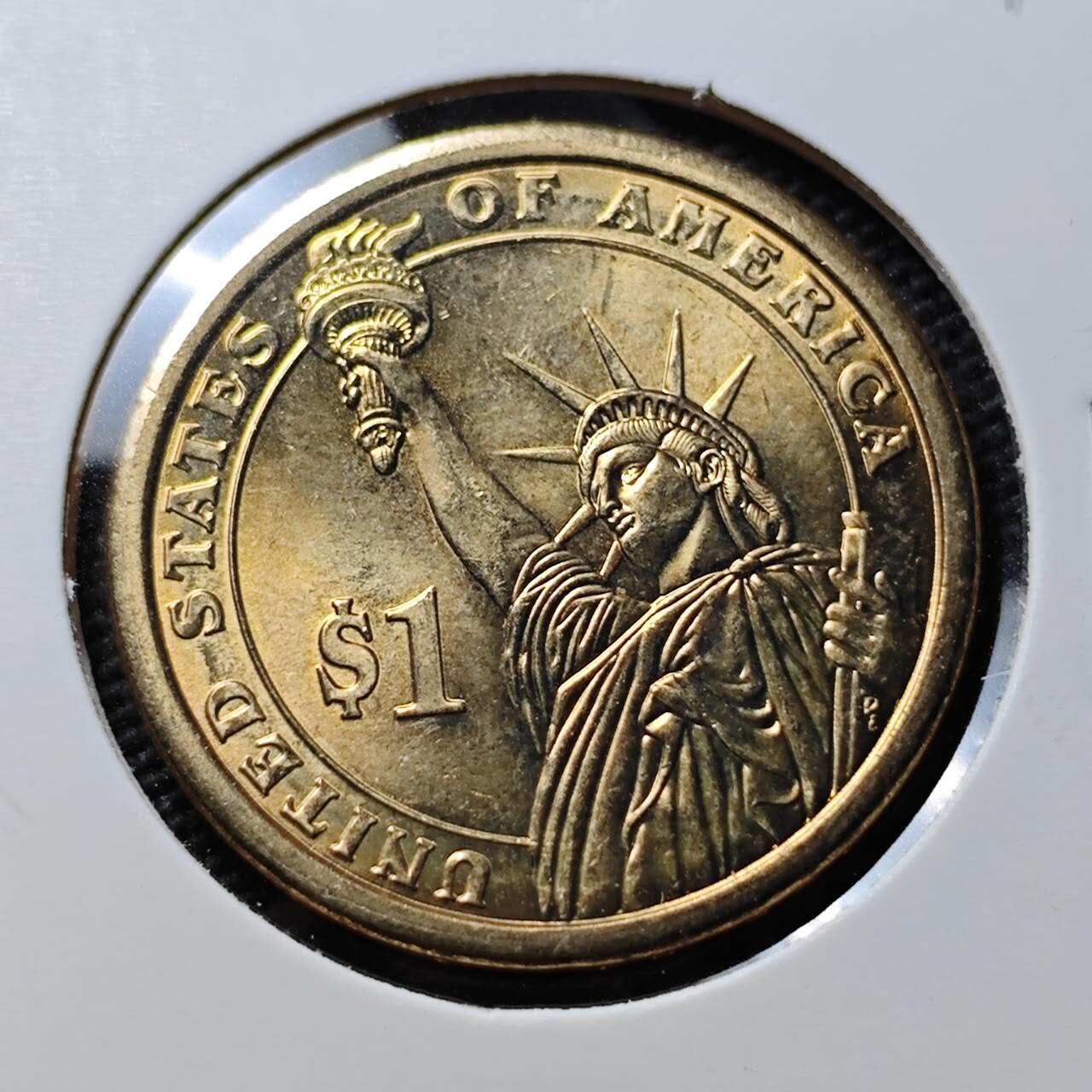 KK钱币收藏小铺 《套币 好品/批量散币专场》  2月预留时间 周末发货  美国总统纪念币1元 好品