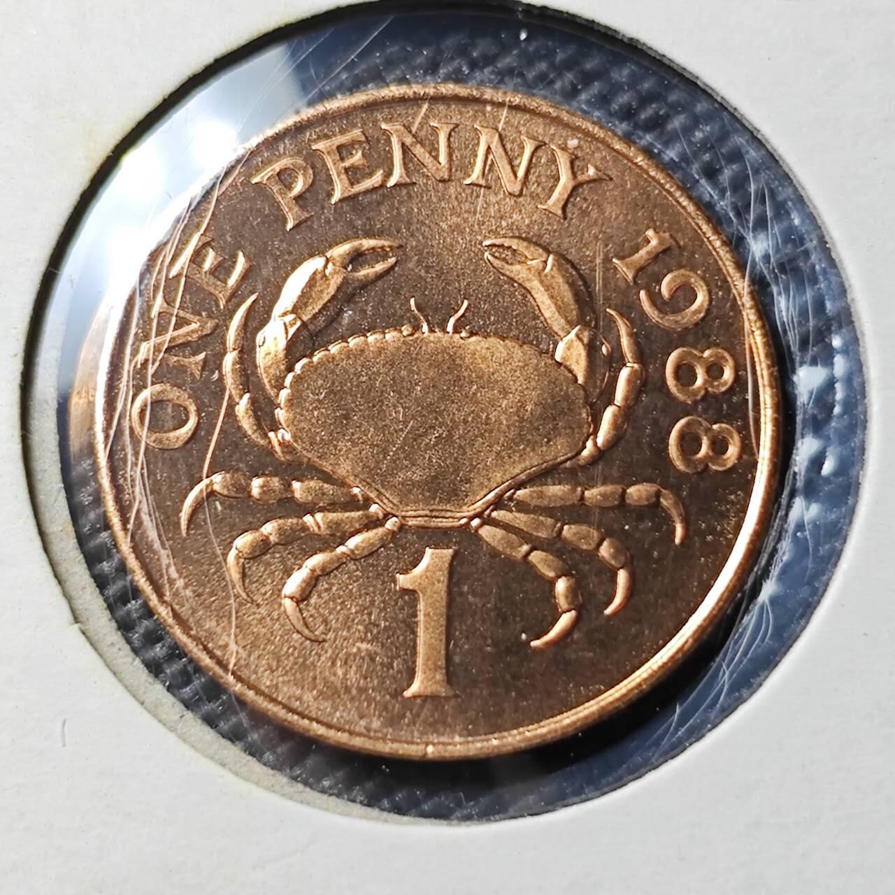 KK钱币收藏小铺 《套币 好品/批量散币专场》  2月预留时间 周末发货  1988泽西1便士 好品