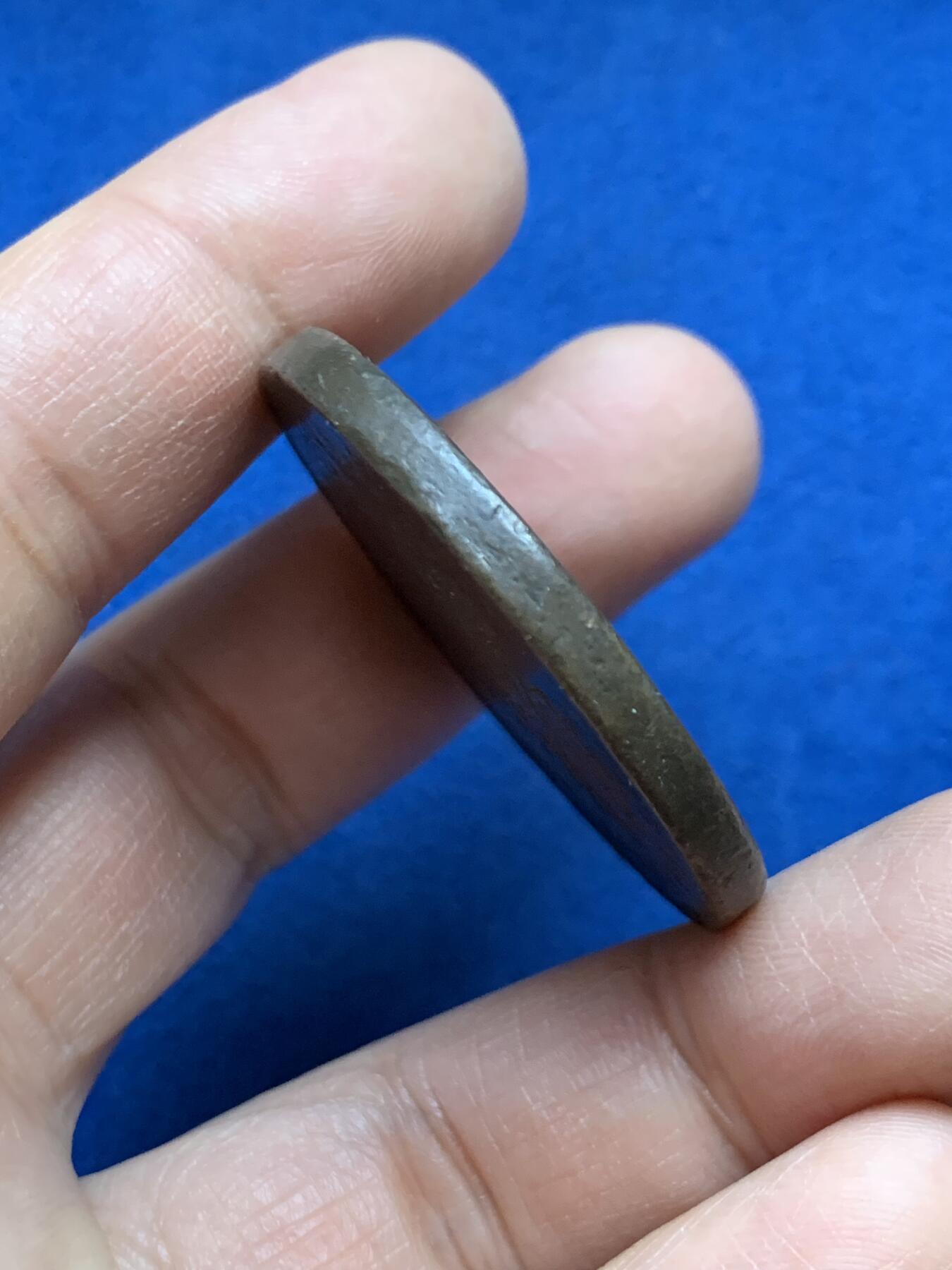 《竞宝斋》第453场 周日，周一 2场连拍 （全场包邮，欢迎送拍） 教皇国1850庇护九世5Baiocchi大铜币 39.8克