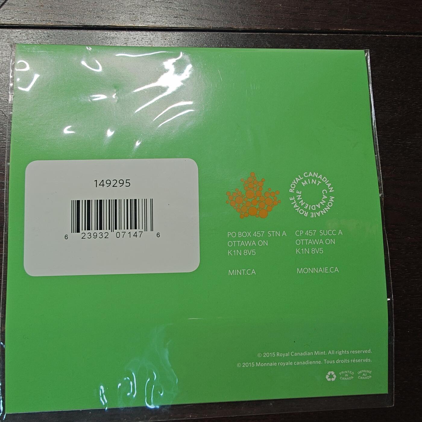 【新年二拍】世界钱币～微拍第223期暨2025年第63期  裸钞专场超低起拍 欢迎参与 2016年加拿大银币 1/4盎司 原装卡册全新保真