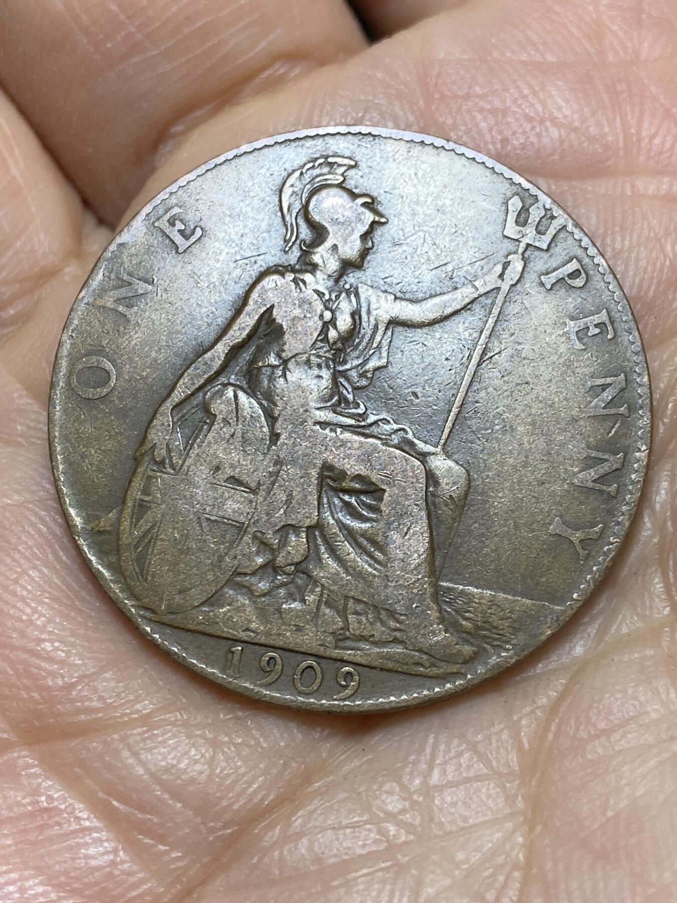 2026年第一场(总第一百七十场）外国好品散币场(免佣金) 英国🇬🇧1909年1便士(爱德华七世时期)