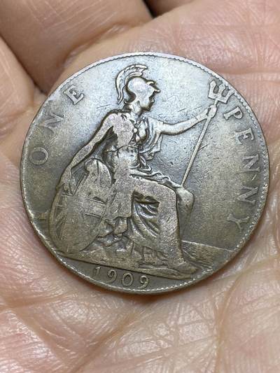 2026年第一场(总第一百七十场）外国好品散币场(免佣金) - 英国🇬🇧1909年1便士(爱德华七世时期)