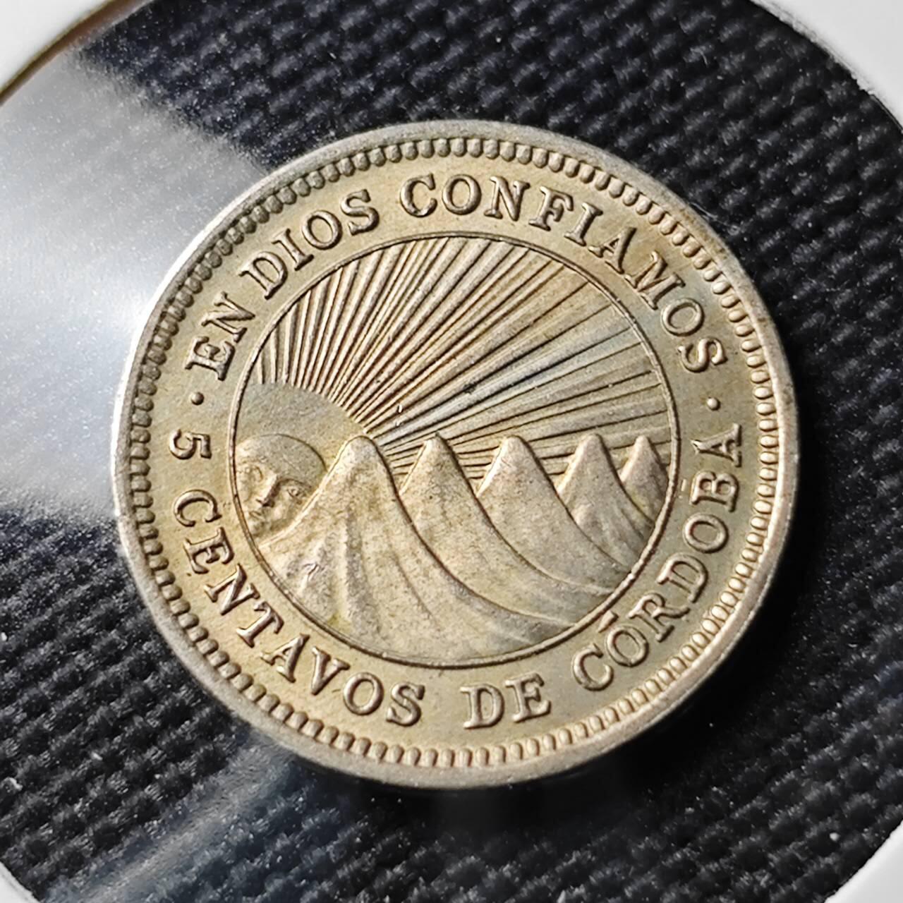 KK钱币收藏小铺 《套币 好品/批量散币专场》  2月预留时间 周末发货  1964尼加拉瓜5分 好品