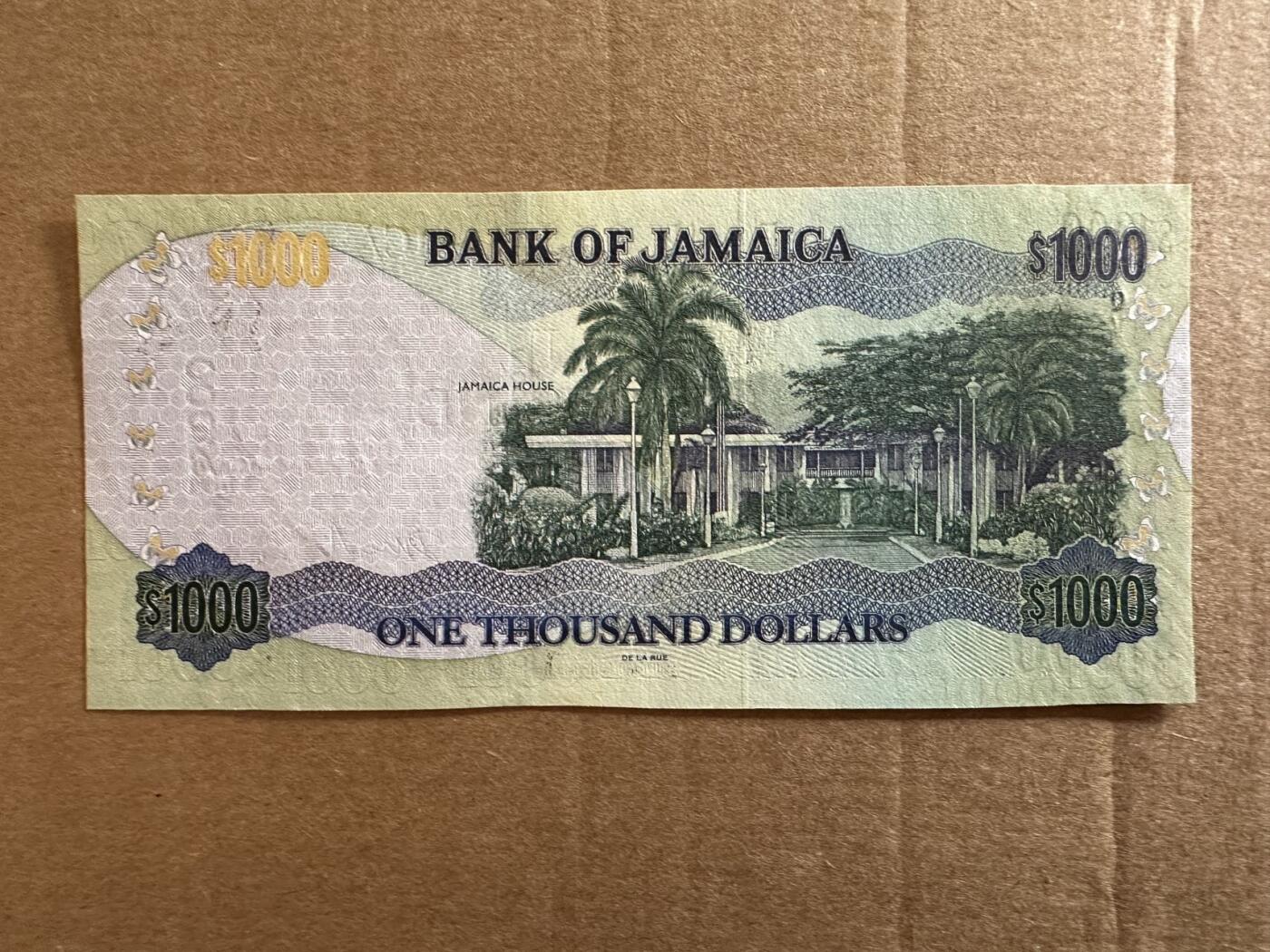 🐍甜小邱世界纸币收藏🐍第138期精品场💐 888豹子号 全新UNC 牙买加 1000元 2008