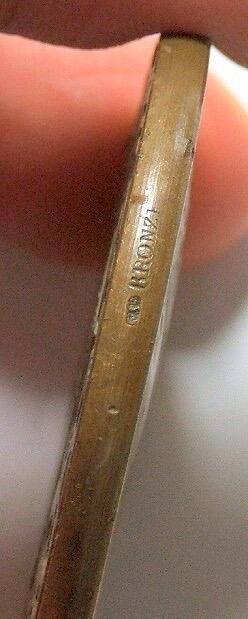 法国1899年 小飞侠女神头像高浮雕大铜章 单面镀金 50MM