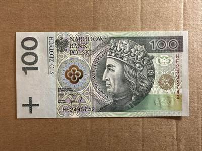 🐍甜小邱世界纸币收藏🐍第138期精品场💐 - 波兰1994年100兹罗提 稀少初版年份 不是常见的防伪升级版 全新全新UNC