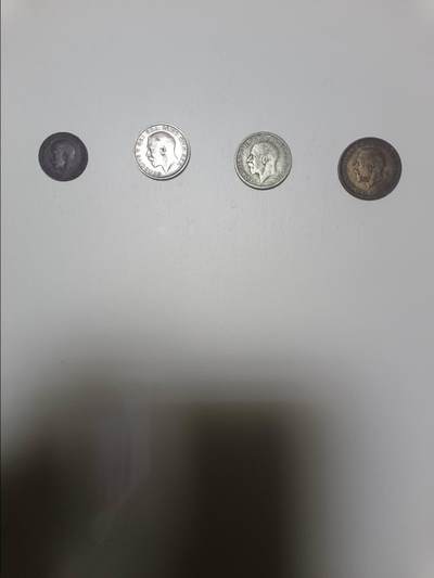 【20260101】非全新纸币和硬币第320场 - 英国早期4枚硬币，稀少