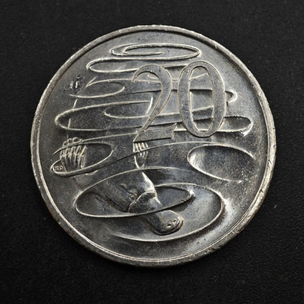 【淘币小摊】实时拍第八百三十七拍   散币银币场   满百包邮可预留二周 每周一统一发货   澳大利亚2016年货币60周年20分纪念币