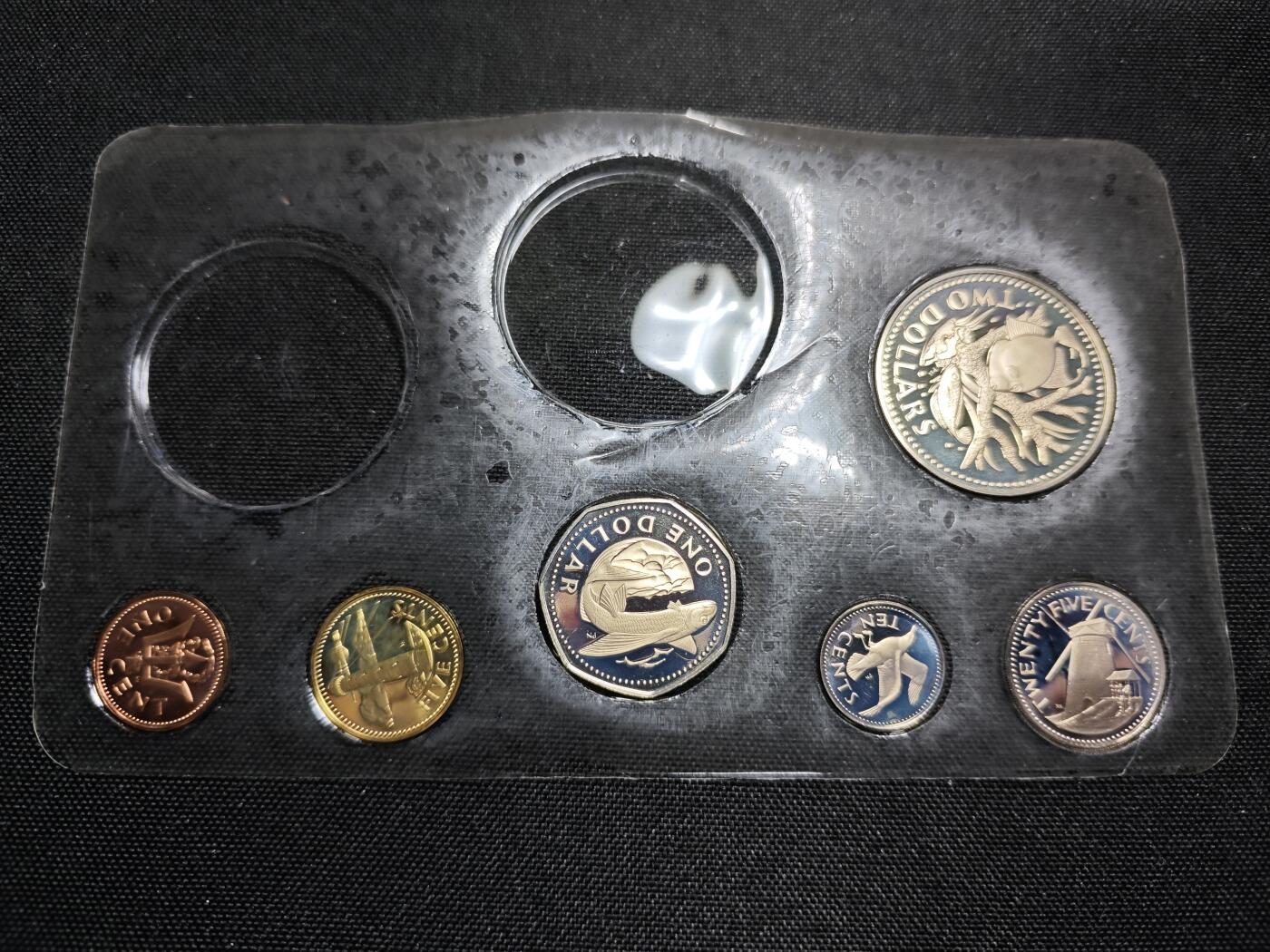 KK钱币收藏小铺 《套币 好品/批量散币专场》  2月预留时间 周末发货  巴巴多斯精制铜镍一组