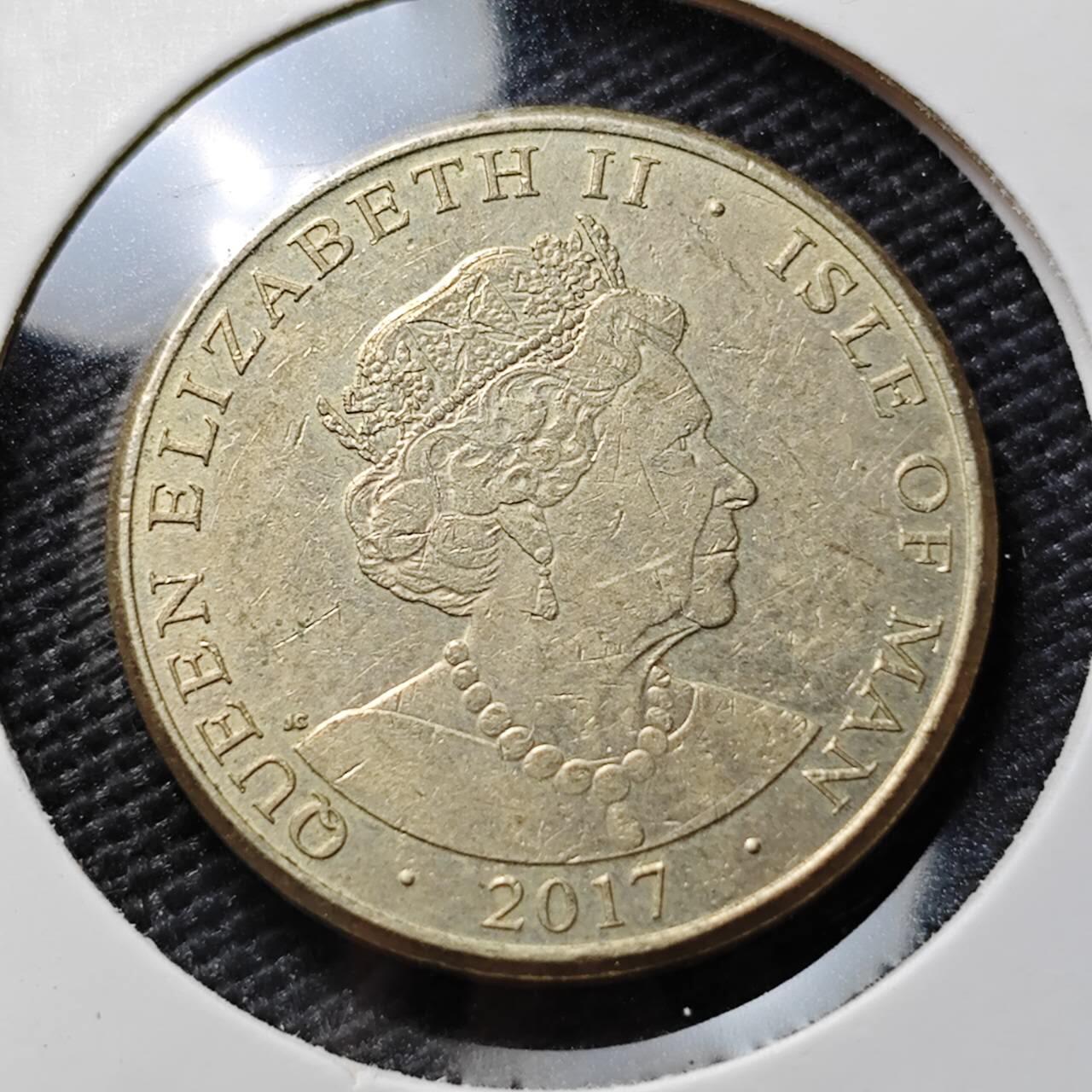 KK钱币收藏小铺 《套币 好品/批量散币专场》  2月预留时间 周末发货 2017 马恩岛1镑 