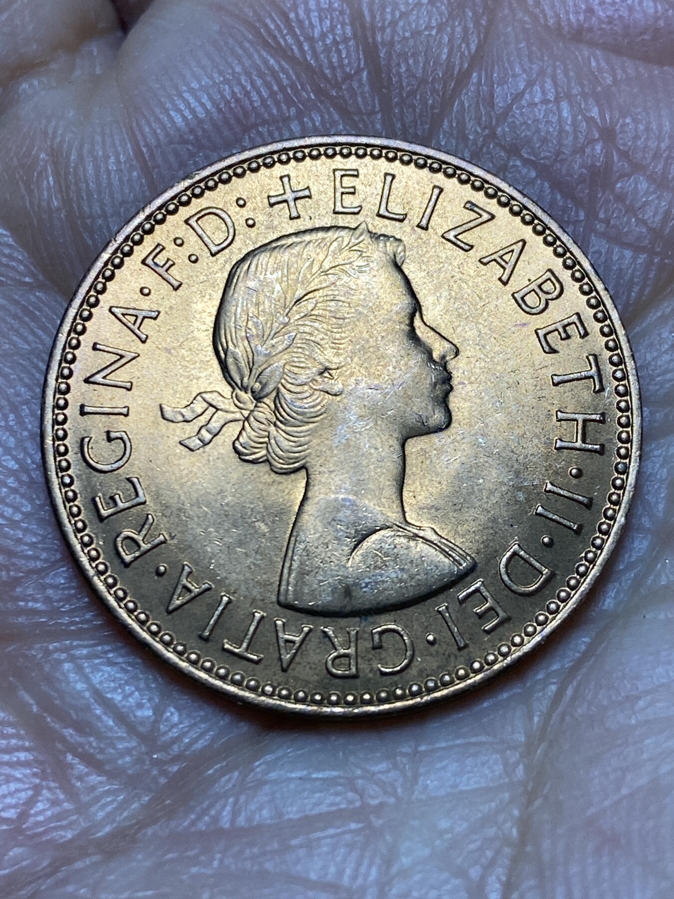 2026年第一场(总第一百七十场）外国好品散币场(免佣金) 原光好品–英国🇬🇧1967年半便士(伊丽莎白二世青年桂冠第二版，普制币关门年)